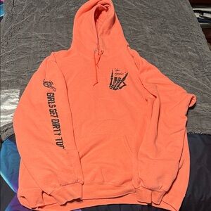 Off Road Vixens Orange Graphic Hoodie